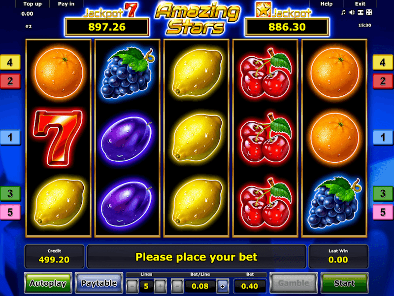 Amazing Stars Free Online Slots