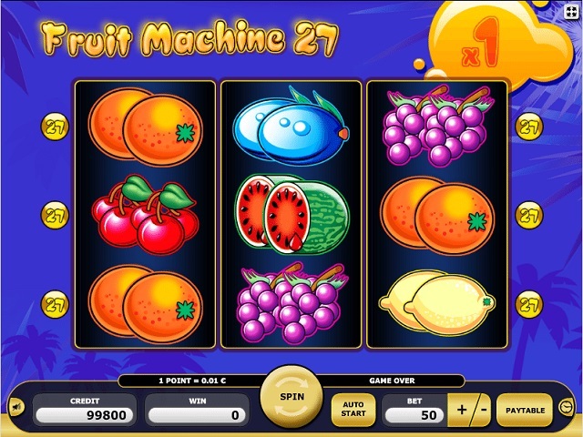 slot machine all types of fruit